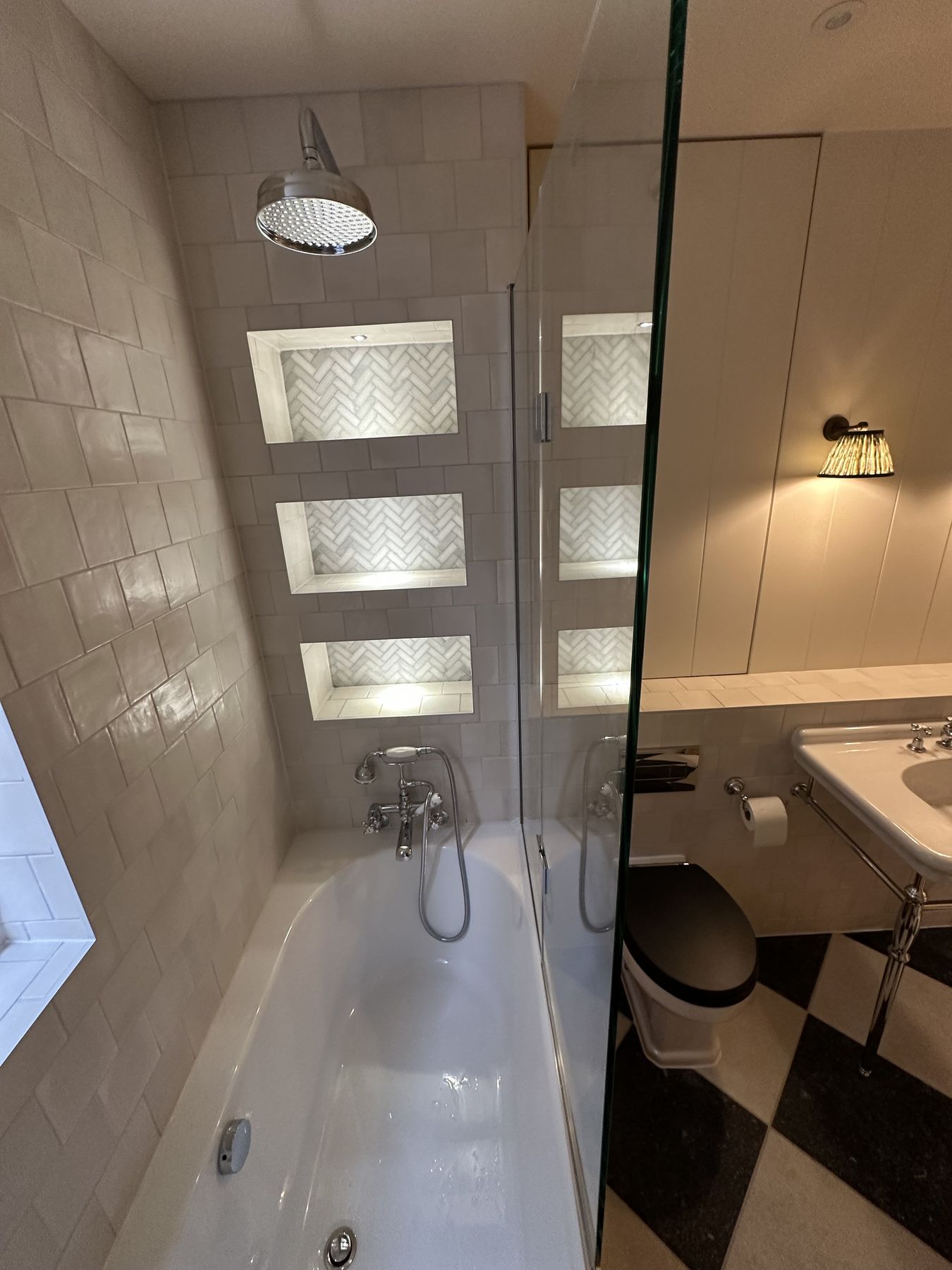 Lit glass shelving