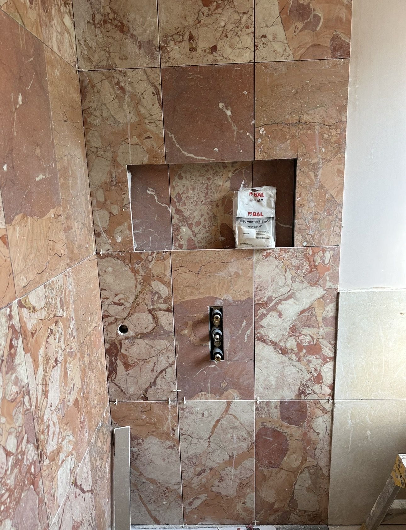 Recessed shower niche